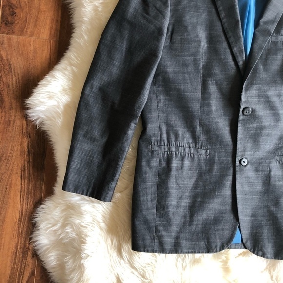 Alfani Slim Fit Grey Two Button Jacket Sport Coat - Picture 2 of 7